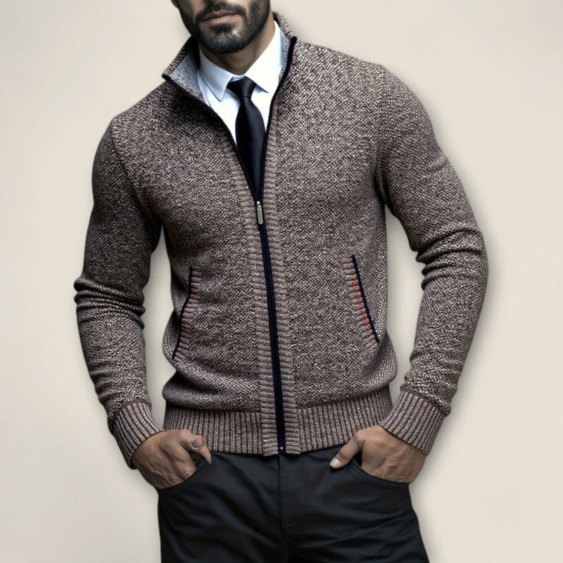 Matteo - Zip-Up Knit Sweater