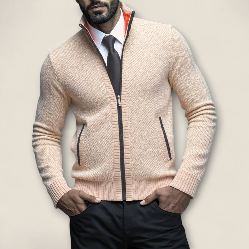 Matteo - Zip-Up Knit Sweater