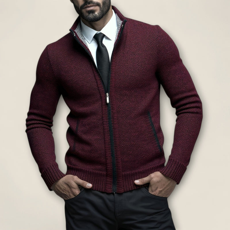 Matteo - Zip-Up Knit Sweater