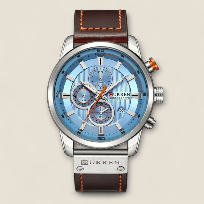 Renzo - Leather Chronograph Watch