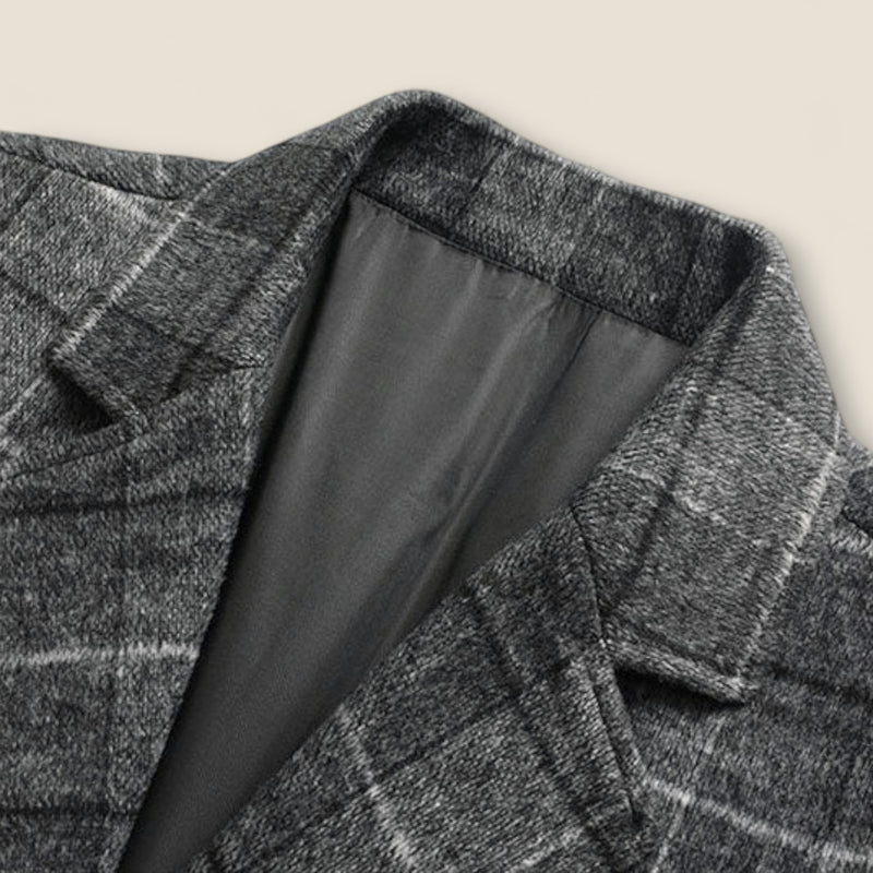 Marcello - Plaid Overcoat