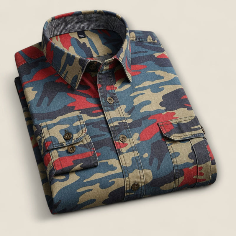 Enzo - Cotton Button-Up Shirt