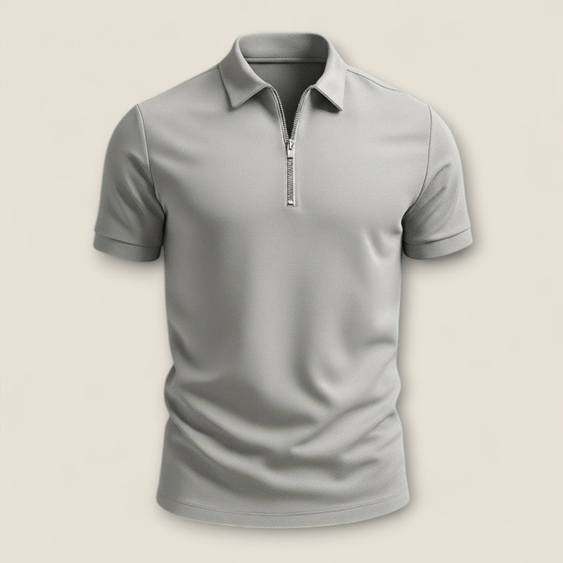 Marco - Zip-Up Polo Shirt