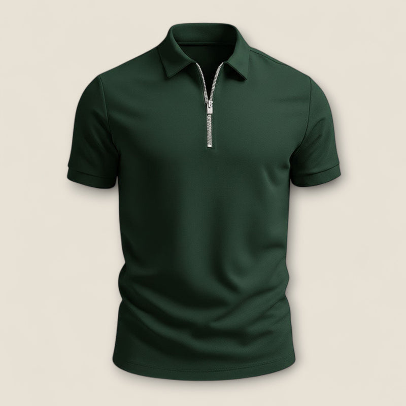 Marco - Zip-Up Polo Shirt