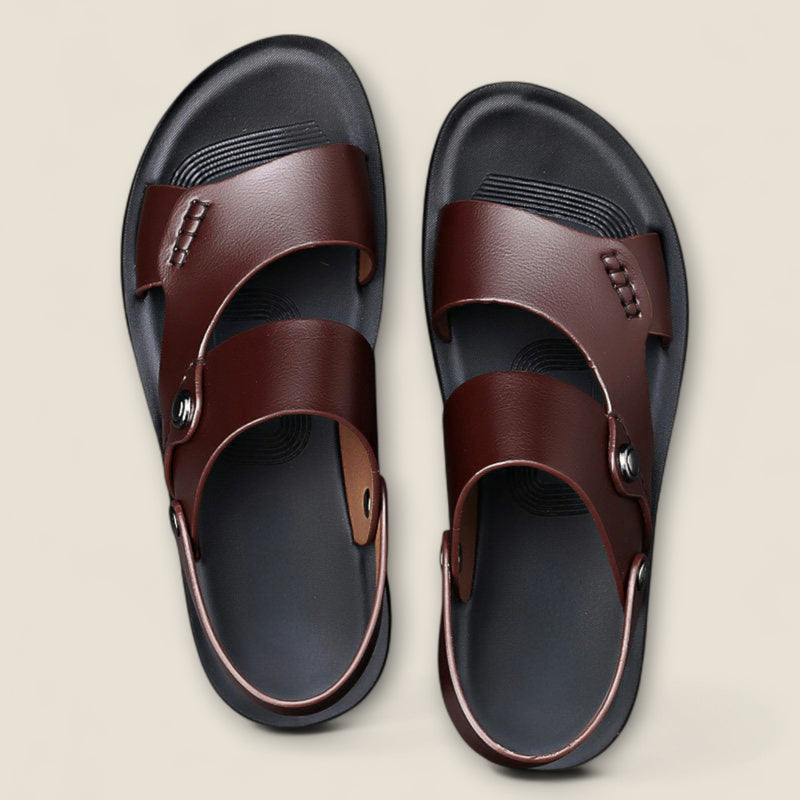 Ruviano - Leather Slip-On Sandals