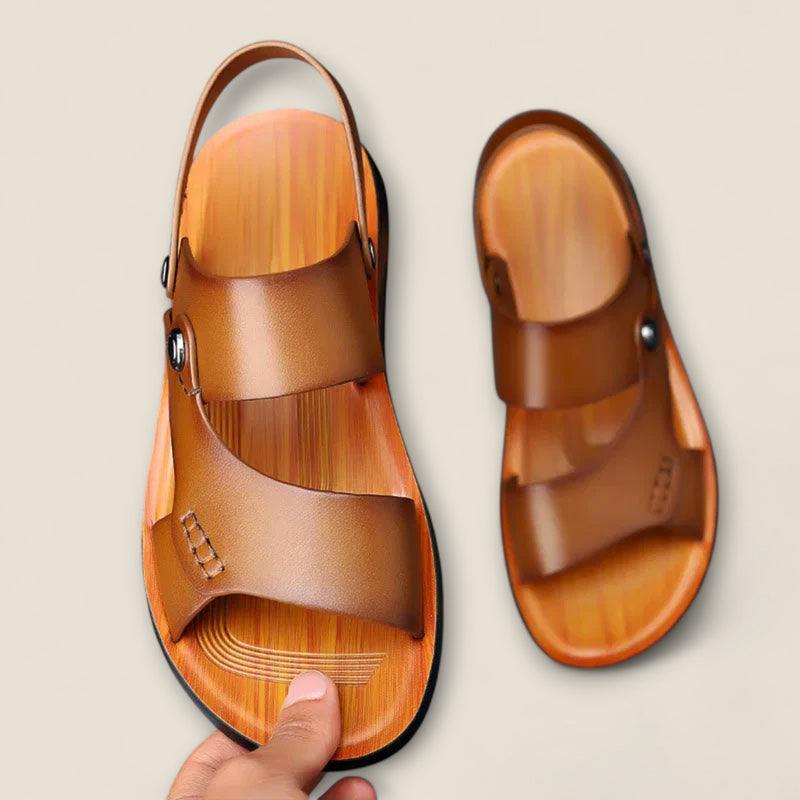 Ruviano - Leather Slip-On Sandals