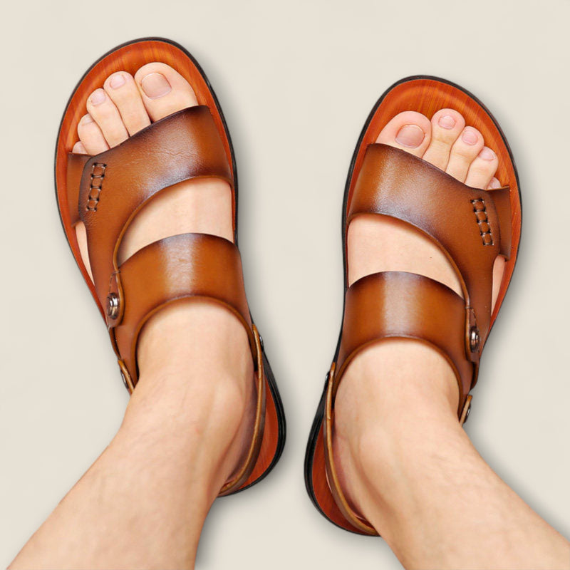 Ruviano - Leather Slip-On Sandals
