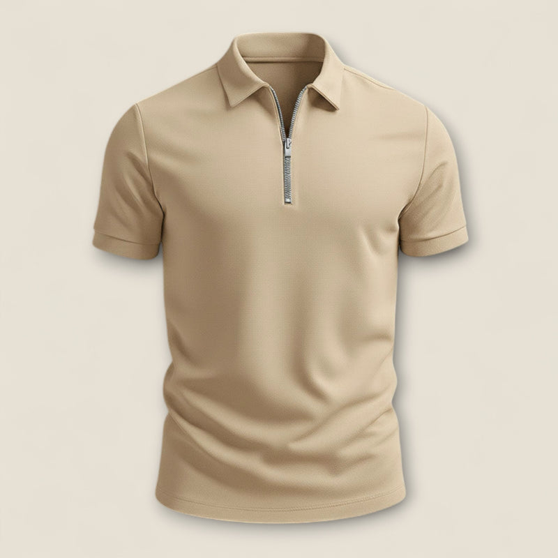 Marco - Zip-Up Polo Shirt