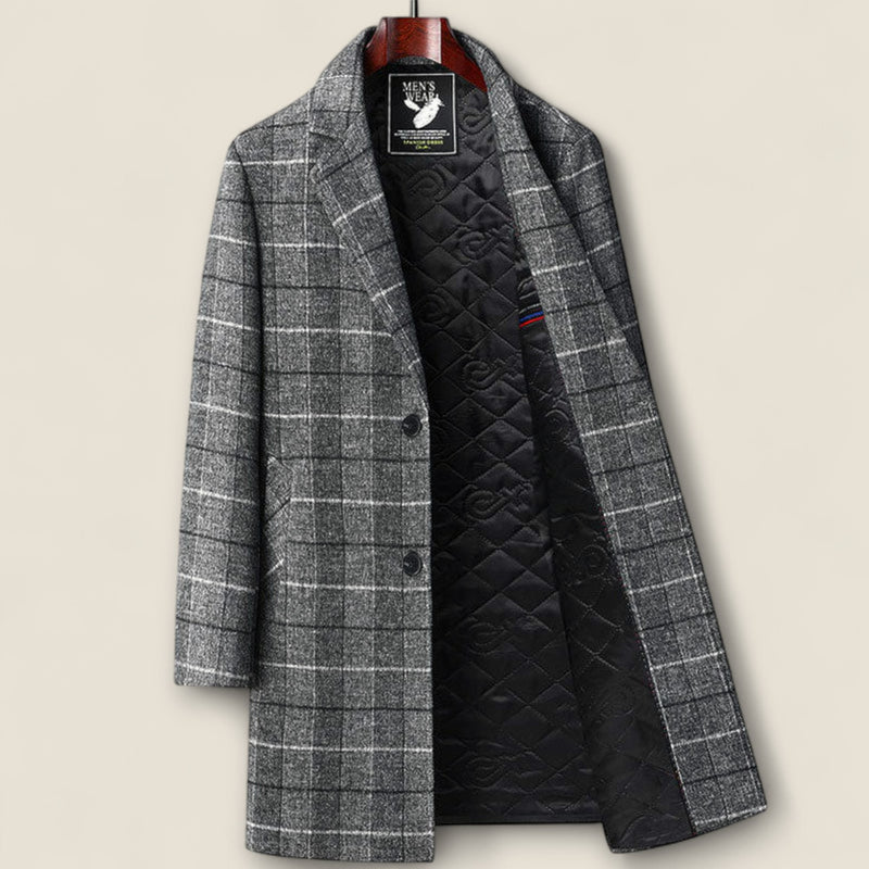 Marcello - Plaid Overcoat