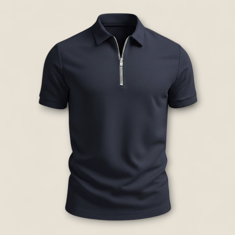 Marco - Zip-Up Polo Shirt