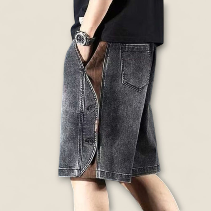 Dario - Vintage-Inspired Button Shorts