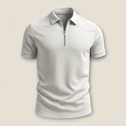 Marco - Zip-Up Polo Shirt