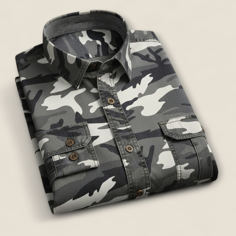 Enzo - Cotton Button-Up Shirt