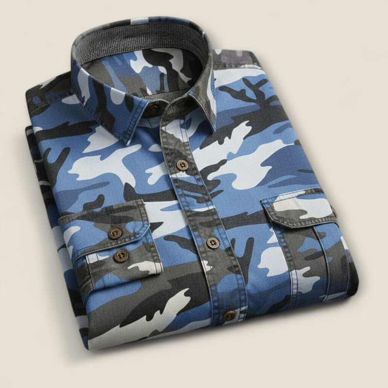 Enzo - Cotton Button-Up Shirt