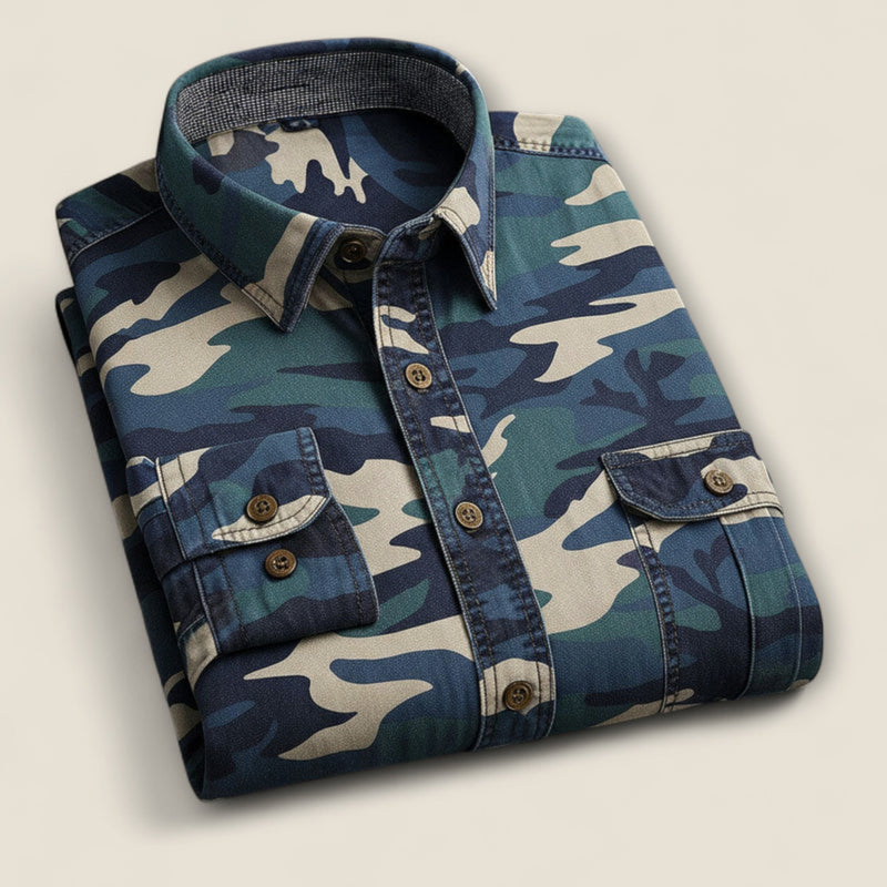 Enzo - Cotton Button-Up Shirt